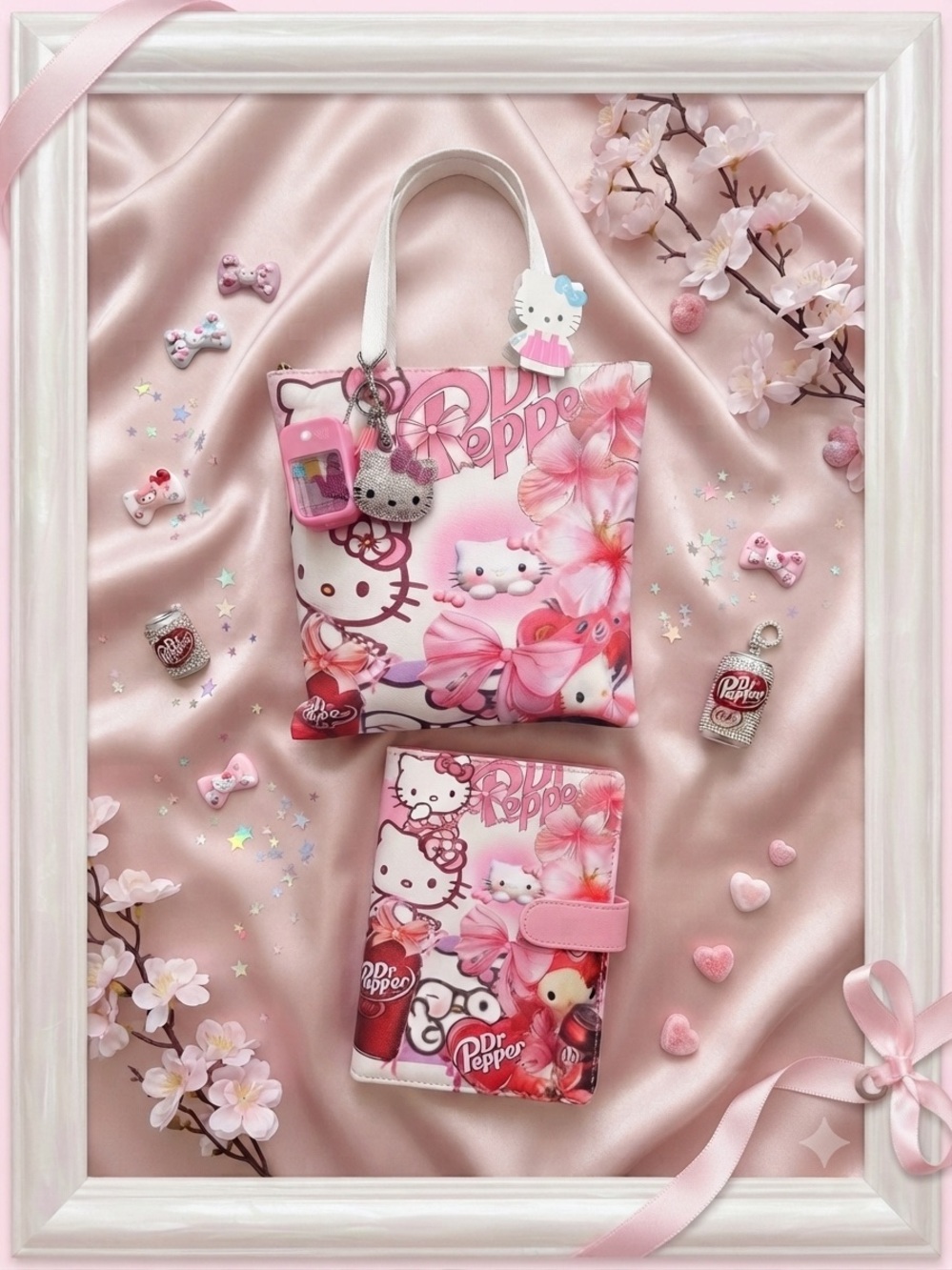 Pink Floral Tote Bundle